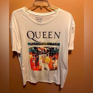 Queen band white shirt